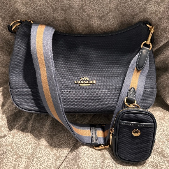 Coach Soft Denim Crossbody - Picture 1 of 8